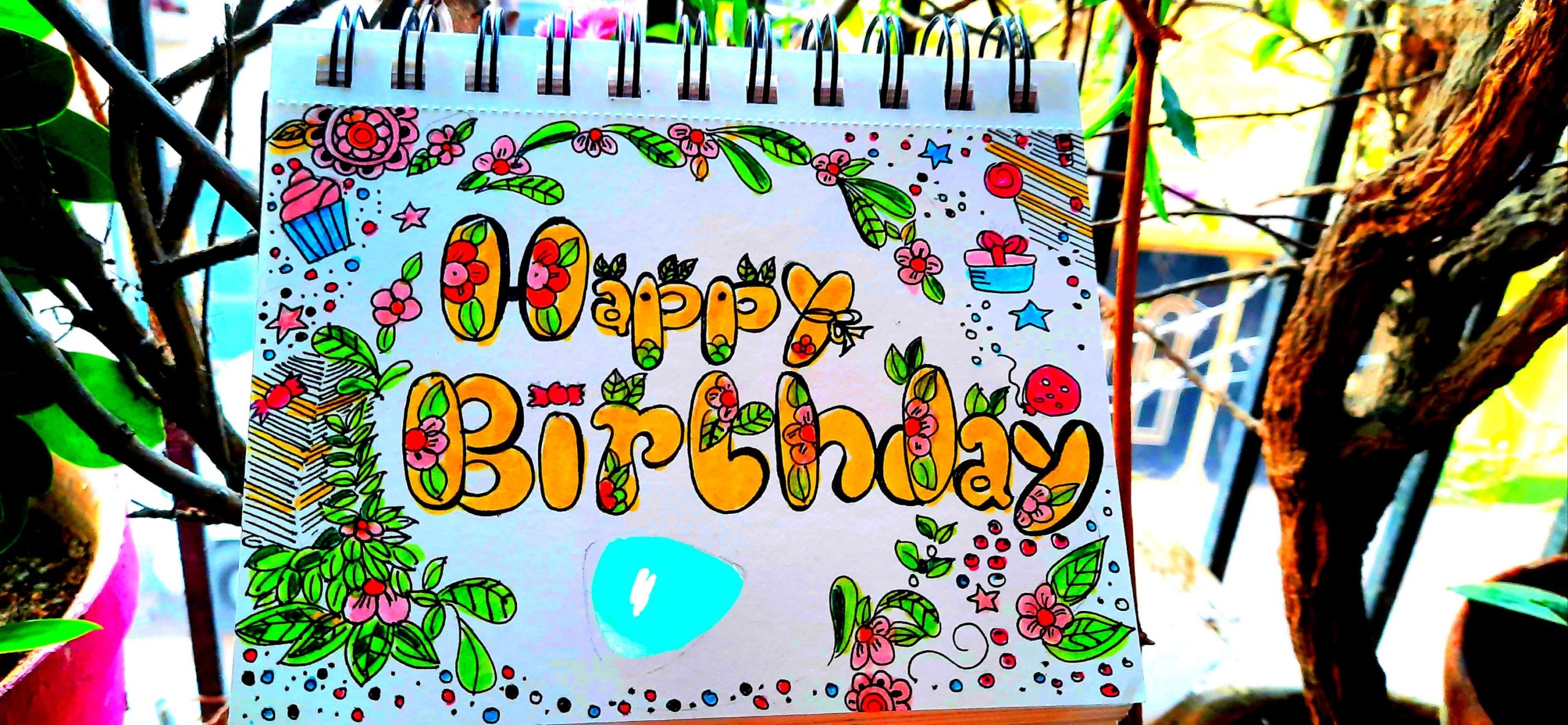 Happy Birthday Tangi Lettering for the Tangiversary challenge 
