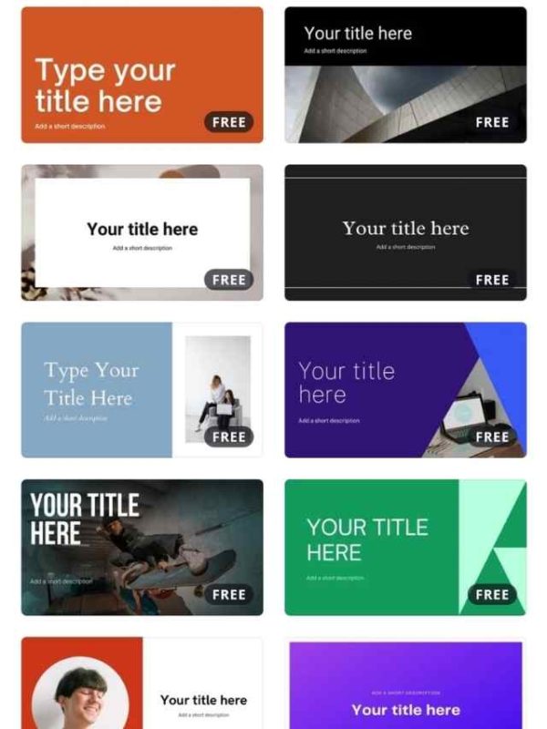 CANVA presentations